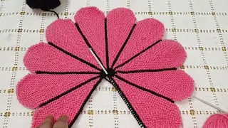 नई डिजाइन का पायदान बनाए और होली में अपने घर को सजाएं ।।New doormat design's Flower shape handmade