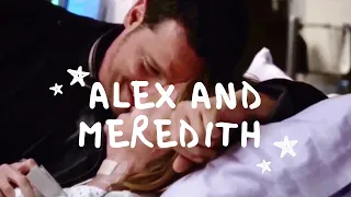 Alex taking care of Meredith for almost 4 minutes