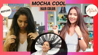 Mocha Cool Hair Color at Shivas Signature Salon | By Bilal