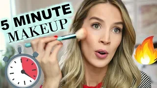 FAST & EASY 5 MINUTE MAKEUP | leighannsays | LeighAnnSays