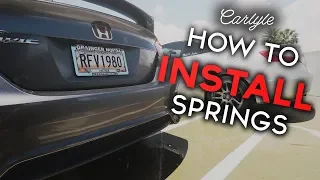 How to Install Lowering Springs - Tutorial