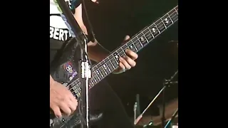 james gives jason newsted a beer to drink