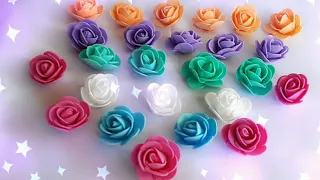 How to make Rose Flower from Foam Sheet || DIY Foam Sheet Rose || Cute Flower from Foam Sheet