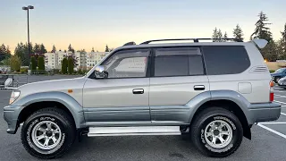 1996 Toyota Landcruiser Prado TZ best trim level. 77,650mi (124,250km)VERIFIED mileage RHD -JDM