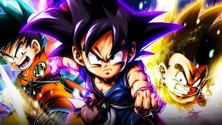 KID GOKU UNLEASHED! THE TRIPLE KID GOKU TEAM HILARIOUSLY PERFORMED!  Dragon Ball Legends