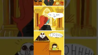 Undyne, Chara, and Sans in COURT! Undertale Comic Dub! #undertale #shorts