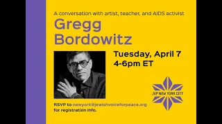 JVP-NYC in conversation with artist, teacher and AIDS activist Gregg Bordowitz