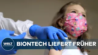 IMPF-KAMPAGNE: Biontech zieht Launch von Corona-Impfstoff für fünf- bis elfjährige Kinder vor