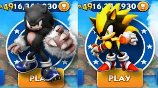 Sonic Dash - Werehog  VS Super Shadow _ Movie Sonic vs All Bosses Zazz Eggman