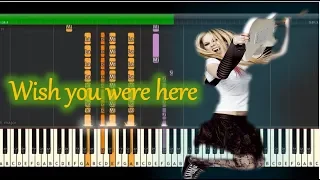 Avril Lavigne - Wish You Were Here - piano lesson piano tutorial