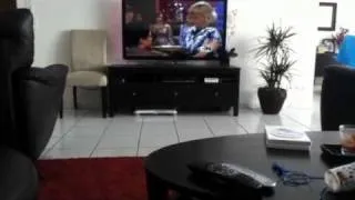 TV gets blown up