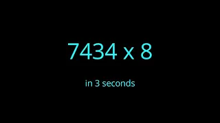 Multiplication with 3,4,8 and 9 | Human calculator || mathocube ||