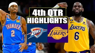 Los Angeles Lakers vs Oklahoma City Thunder 4th QTR Game Highlights | March 4 | 2024 NBA Season