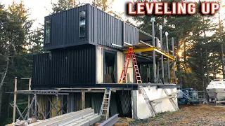 Couple builds EPIC container house #build #diy #home