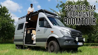 Roomtour #16 - Mercedes Sprinter 4x4 mit Oberaigner Umbau! Wohnung getarnt als Offroad Monster 🤘🏼