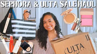 HUGE MAKEUP HAUL! Sephora VIB Sale & ULTA Spring Sale 🛍️