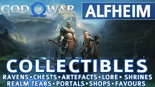 God of War - Alfheim All Collectible Locations (Ravens, Chests, Artefacts, Shrines) - 100%