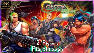 Contra Operation Galuga COOP Full Playthrough PC - Contra Operation Galuga 2 Player 4K