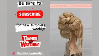 High Textured Updo Hairstyle Tutorial