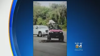 Caught On Camera: Disturbing Footage Of Man Dragging Gator Behind ATV