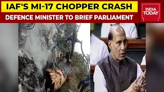 IAF's Mi-17 Chopper With CDS Bipin Rawat Crashes In Tamil Nadu, Defence Minister To Brief Parliament