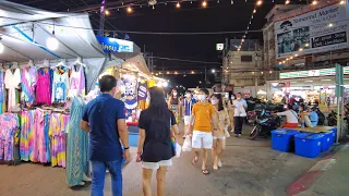 Hua Hin Night Walk Through The Night Market - Thailand 4k