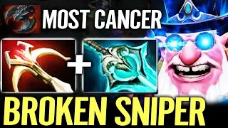 Probably Most Broken Sniper Build with Max Movement Speed Immortal Rank Gameplay Dota 2