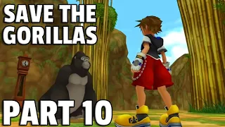 SAVE THE GORILLAS - DEEP JUNGLE - KINGDOM HEARTS 1 HD (KH) Walkthrough Gameplay - Part 10