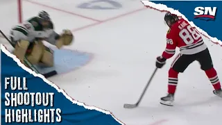 Minnesota Wild at Chicago Blackhawks | FULL Shootout Highlights