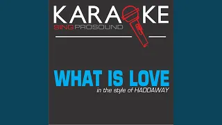 What Is Love (Karaoke Lead Vocal Demo)