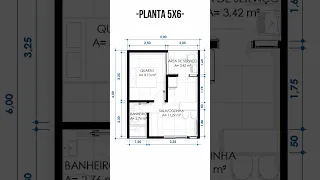 PLANTA DE CASA 5X6 | HOUSE PLAN