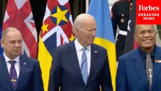 JUST IN: President Biden Ignores Reporters' Questions During Photo Op With Pacific Island Leaders