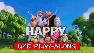 Happy (ukulele play-along)(simplified)