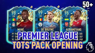 I OPENED 50+ PACKS! PREMIER LEAGUE TOTS!! - FIFA 20 Ultimate Team