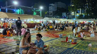 Phnom Penh Night Market (4K HDR) | Cambodia, Phnom Penh Night Market Walking Tour | 2024