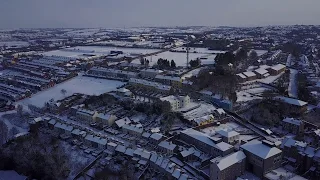 Cork in the snow - Drone footage