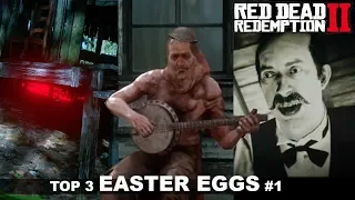 Top 3 Easter Eggs In RDR2 #1 - Serial Killer, Satanic Pentagram & Deformed Banjo Player