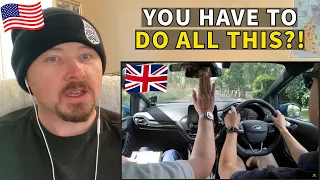 American Reacts to What Happens on a UK Driving Test