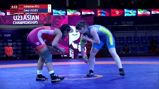 Round 1 WW - 57 kg: K. BOLDSAIKHAN (MGL) v. Y. FIRSTOVA (KAZ)