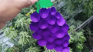 How make to paper Grapes 🍇। #grapes #fruit #shorts