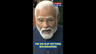 PM In Parliament Says BJP Hitting Boundaries And Sixes #Shorts