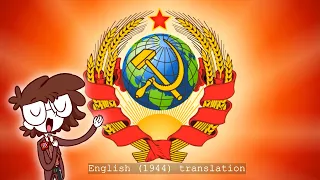 Soviet Anthem sung in English by a Spanish dude (1944 Translation)