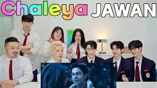 K-drama actors' reactions to Shah Rukh Khan's Bollywood MV🇮🇳Chaleya🇰🇷@ymenter_official