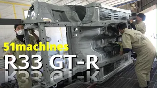 R33GT-R再生プロジェクト#17 塗装の準備とシーリングに苦戦する。