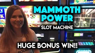 GIGANTIC WIN! Mammoth Power Slot Machine! What a Great BONUS!