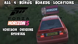 Forza Horizon 5: All 4 Bonus Board Locations! [Horizon Origins Story]