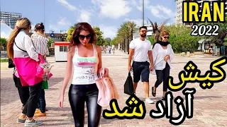 IRAN 2022 Walk With Me In Kish Island Beach. IRAN Vlog