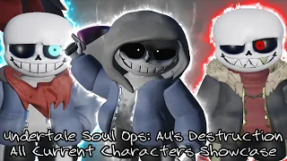 NEW HIGH QUALITY GAME! Undertale Soul Ops: AU's Destruction All Current Characters Showcase