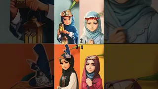 4 in 1 Islamic video🥰🤲#shorts #viral #art #drawing #allah #islam #islamic #eid