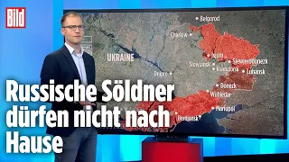 Putin lässt Söldner nicht mehr nach Russland: Einmalige Aufnahmen aus der Ukraine | BILD Lagezentrum